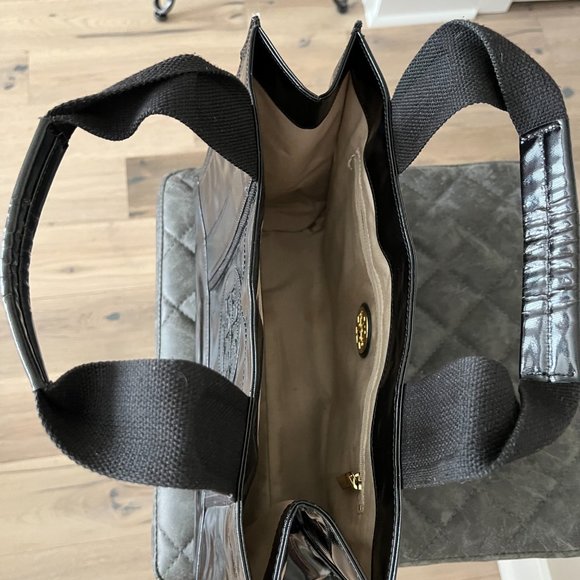 Tory Burch patent black leather tote bag - Picture 10 of 11